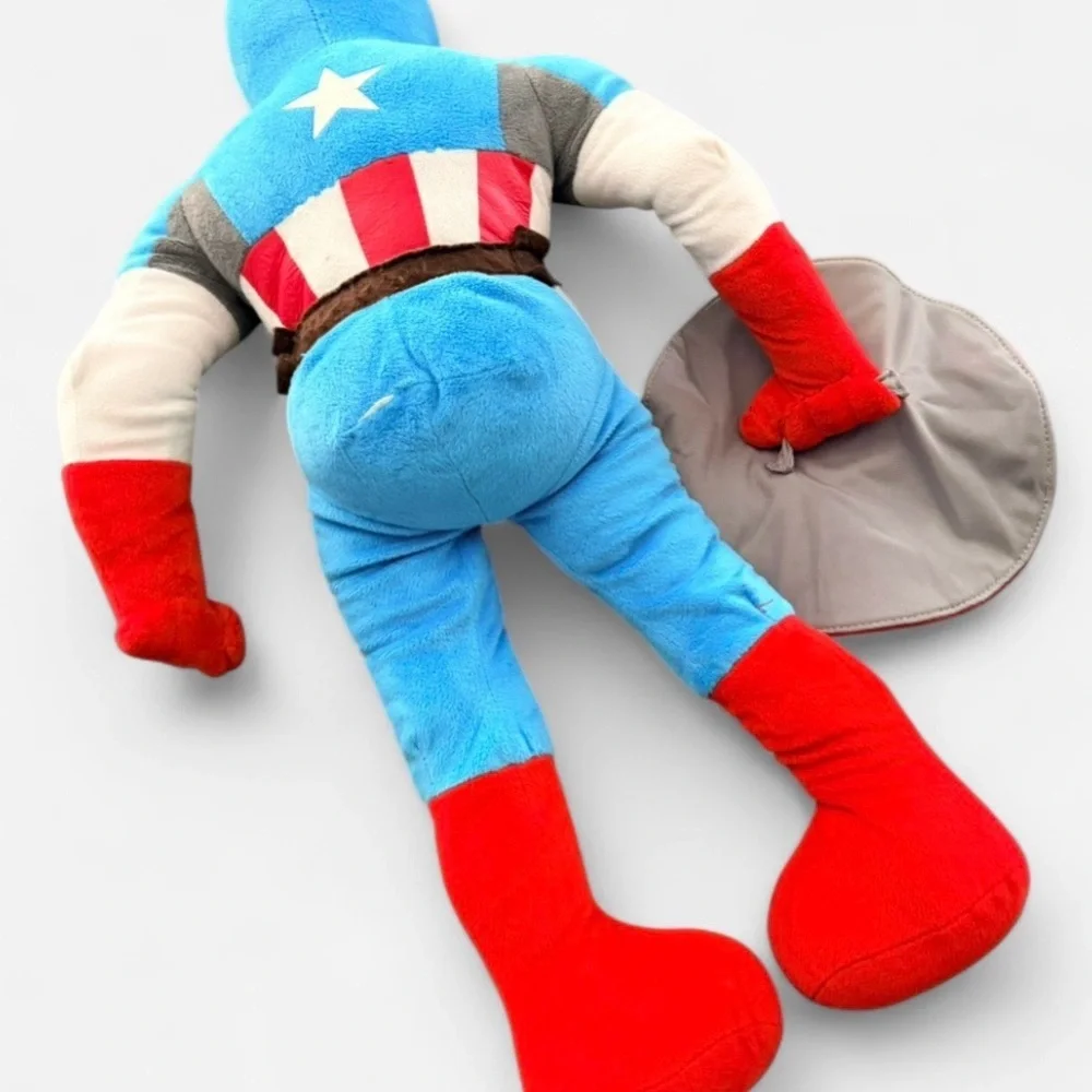 Marvel Avengers Captain America Super Hero Toy Plush Doll Shield 24” Jay Franco